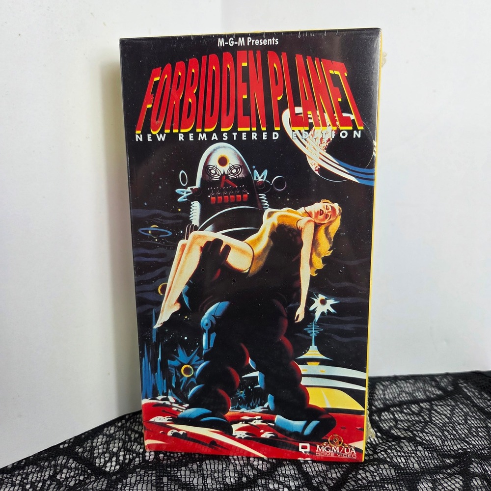 Forbidden Planet VHS New Remastered Edition MGM/UA Sealed M202345 Sci-Fi Classic